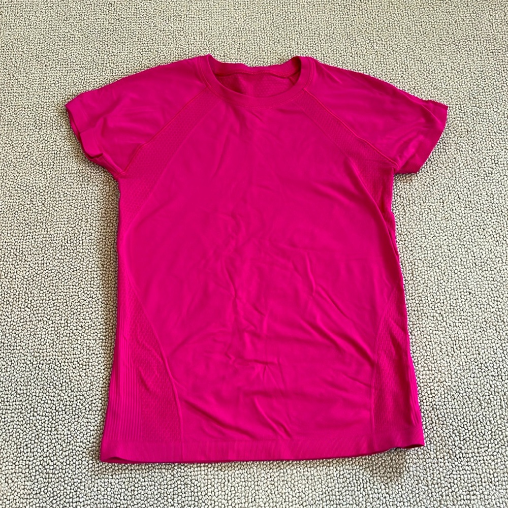 Hot pink athletic shirt